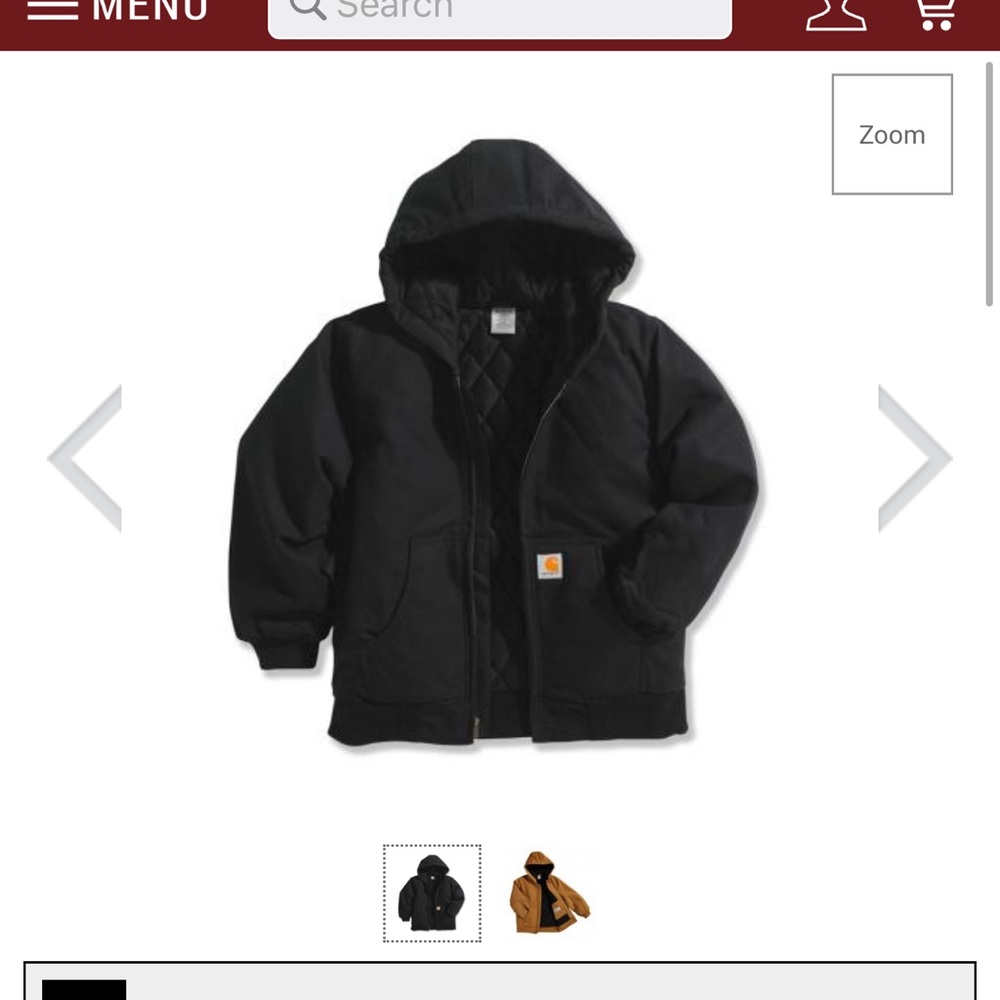 BOYS' FLANNEL QUILT LINED ACTIVE JAC